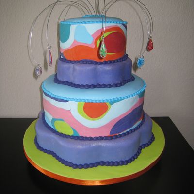 Summer Of 1969 Themed Cake