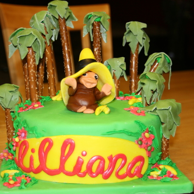 Curious George Cake
