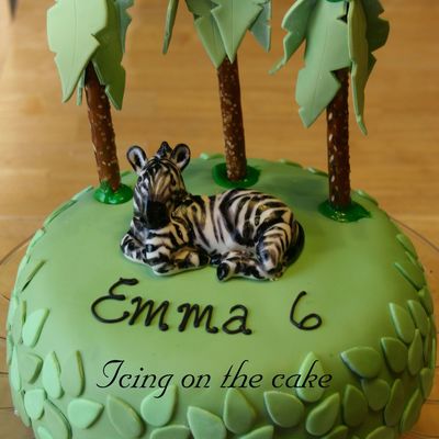 Zebra Jungle Cake