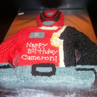 Red Power Ranger Spd Cake