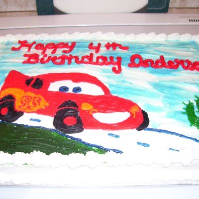 Lightning Mcqueen Cake