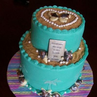 Meg's Island Theme Bridal Shower Cake