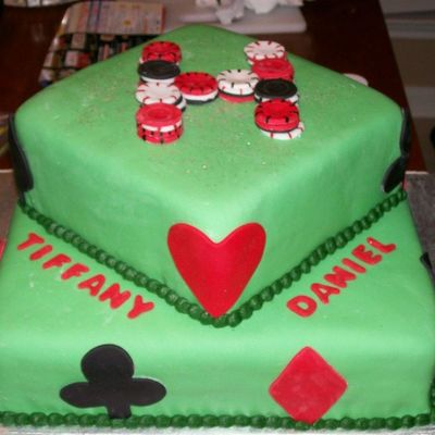 Mmf Poker Themed Wedding Shower Cake