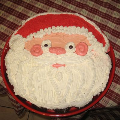 Santa Cupcake Cake