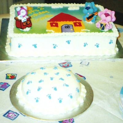 Blues Clues Birthday Cake With Smash
