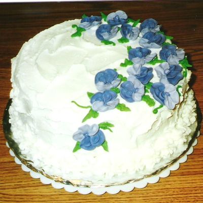 Violet Flower Cake