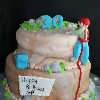 Rock Climbing Cake