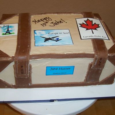 Suitcase Cake