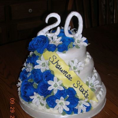 Shawnee State Universtiy 20Th Anniversary Cake