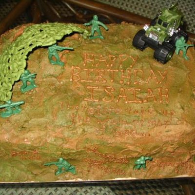 Child's Camo Birthday Cake