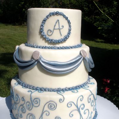 Blue And White Monogram