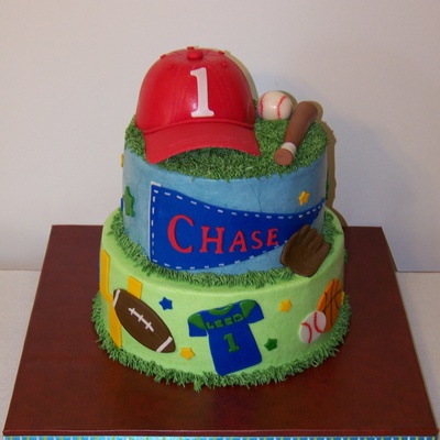 First Birthday Sports Cake