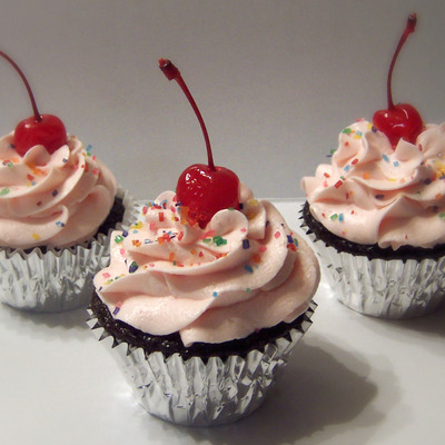 Cherry Cordial Cupcake