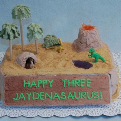 Dinosaur Birthday Cake