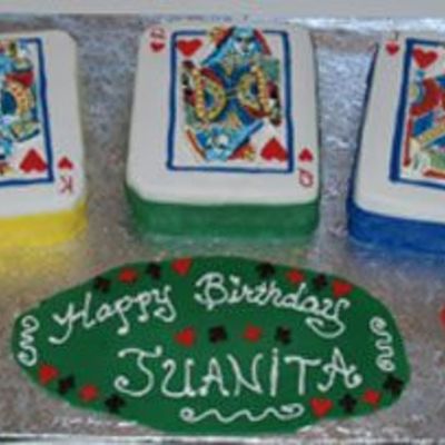 Royal Straight Flush Poker Cake