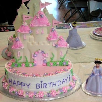 White Chocolate Castle Cake & Princess