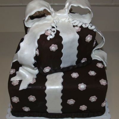 Stacked Gift Box Birthday Cake