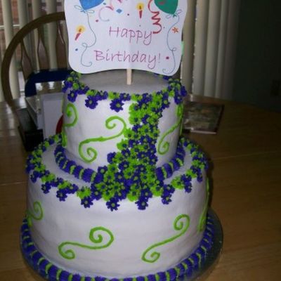 Girl's Night Birthday Cake