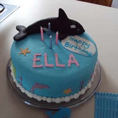 Shamu Birthday Cake