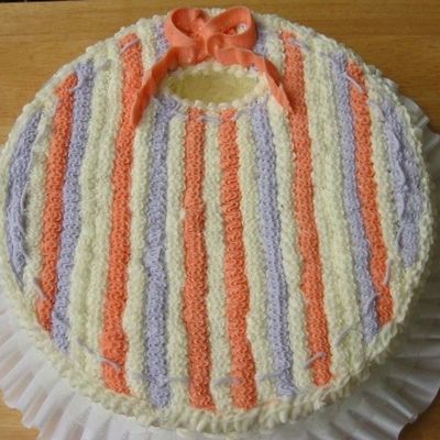 Baby Bib Baby Shower Cake