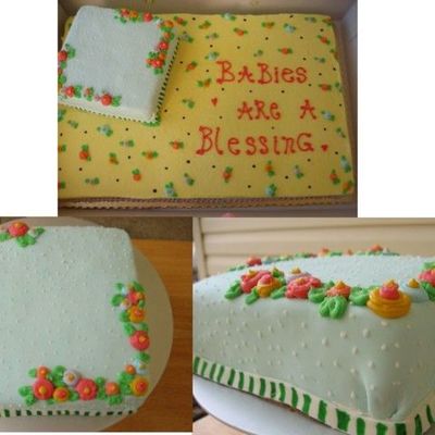Fondant Baby Shower Cake