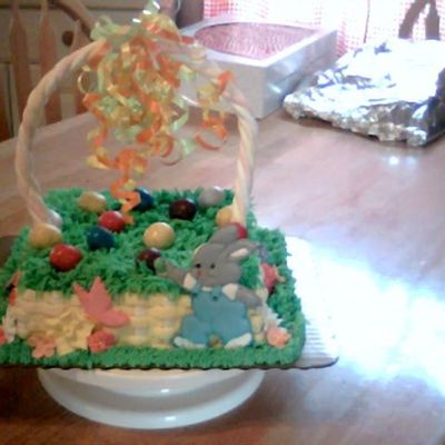 Basket Of Eggs For The Bunny