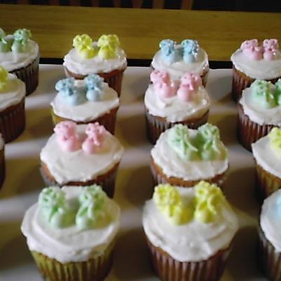 Baby Booties Cupcakes