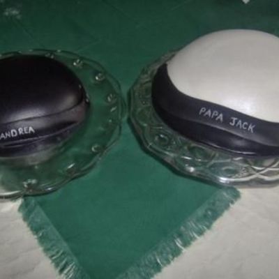 Motorcycle Helment Cakes