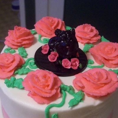 Close Up Of Pomeranian Cake Topper