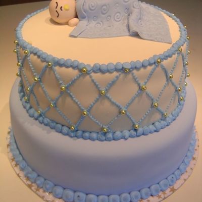Unisex Baby Shower Cake