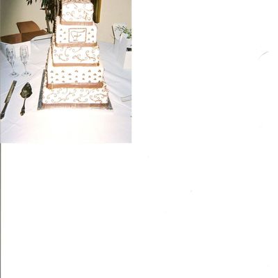 Square Wedding Cake