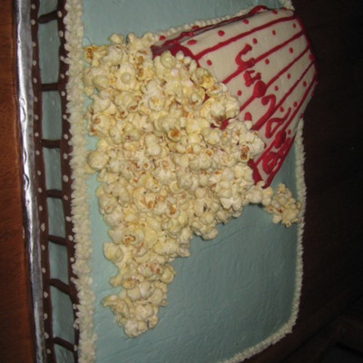 Popcorn And Movie Reel Cake