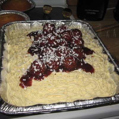 Spag & Meatball Cake
