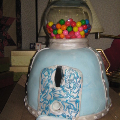 Actual Working Gumball Machine Cake