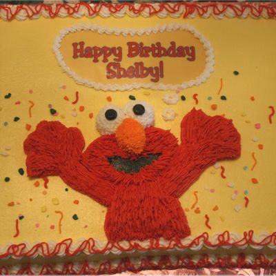 Elmo Birthday Cake