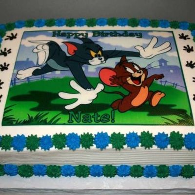 Tom & Jerry Birthday Cake