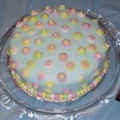 Another View Of The Baby Shower Cake