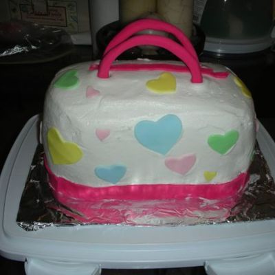 My Sad Attempt At A Purse Cake