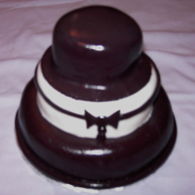Tuxedo 3 Tier Mini Cake