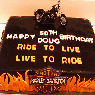 Harley Davidson 50Th Birthday Cake