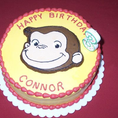 Curious George Cake