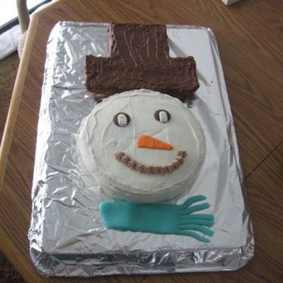 Snowman Cake