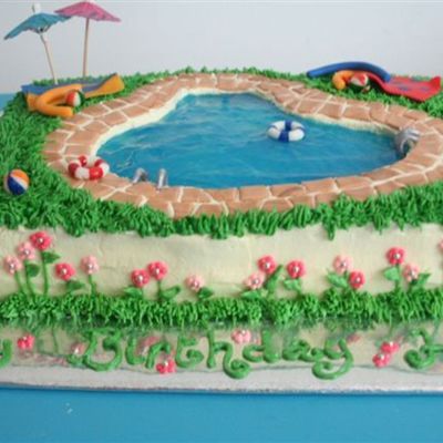 Swimming Pool Cake