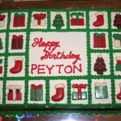 Christmas Birthday Cake