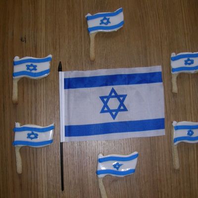Israeli Flag Cookies
