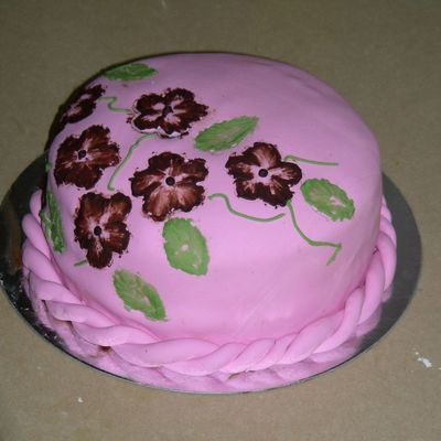 Pink Brush Embroidery