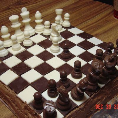 Chess Game Cake