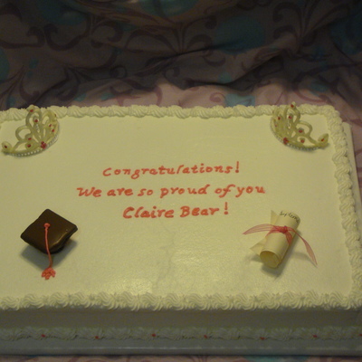 Princess Graduation Cake