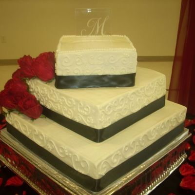 Square Wedding Cake