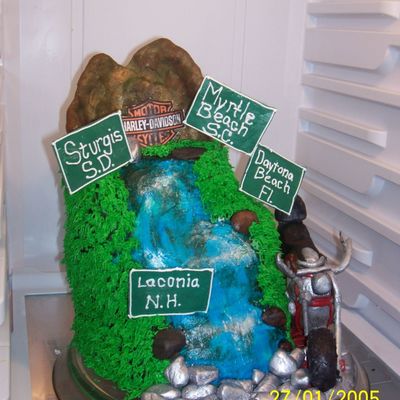 Biker Mountain Cake